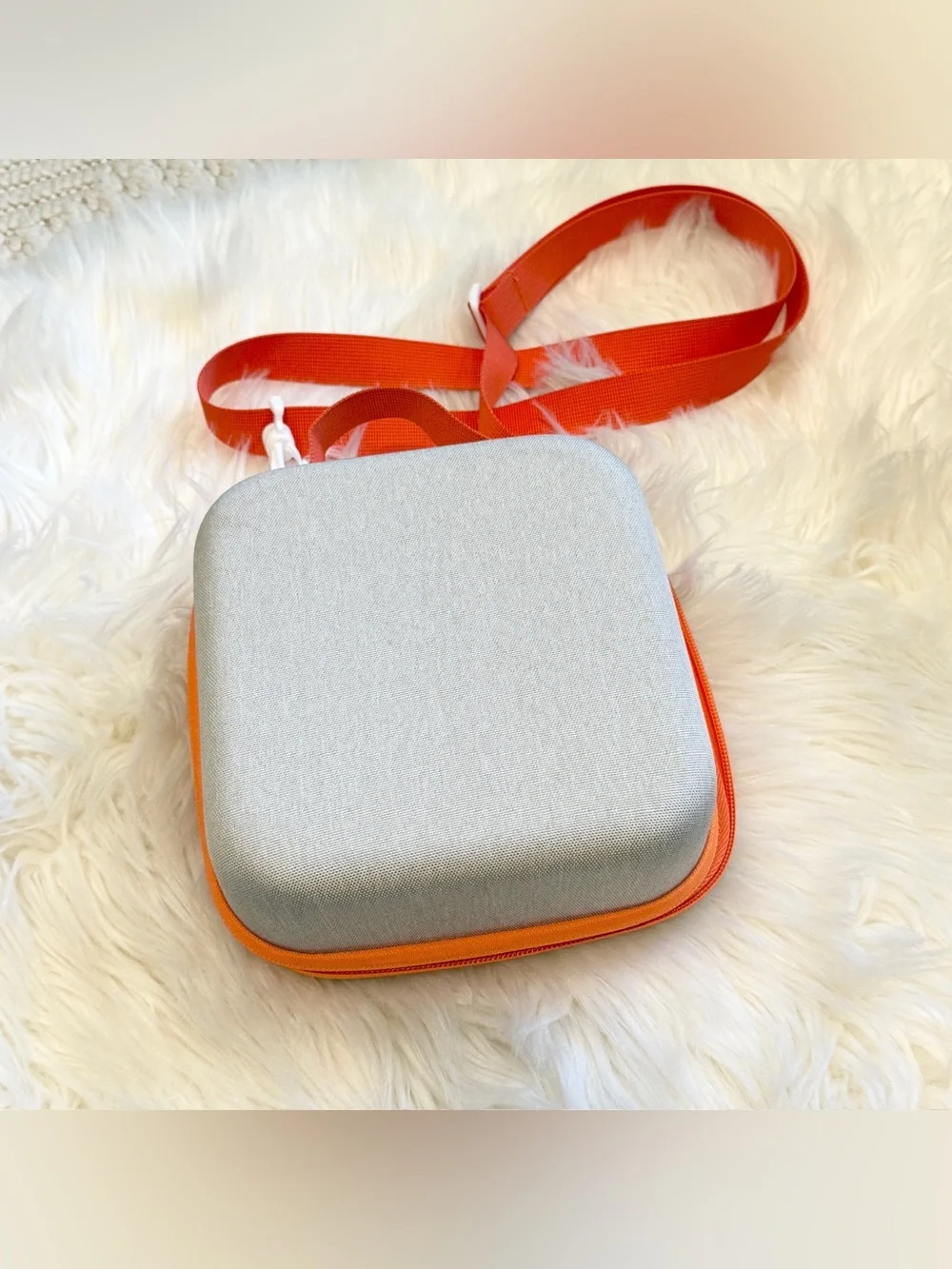 Kids Yoto Mini Player Hard Carrying Travel Case with Strap Orange/Gray